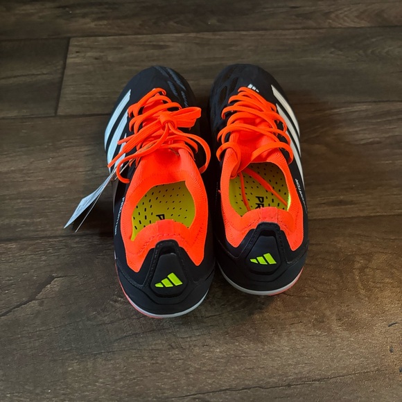 Adidas Men\'s Predator Pro FG Soccer Cleats Black Orange Size 9 NEW IG7777